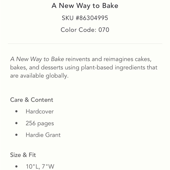 Vegan baking Anthropologie’s “ A New Way to Bake” - Picture 6 of 16